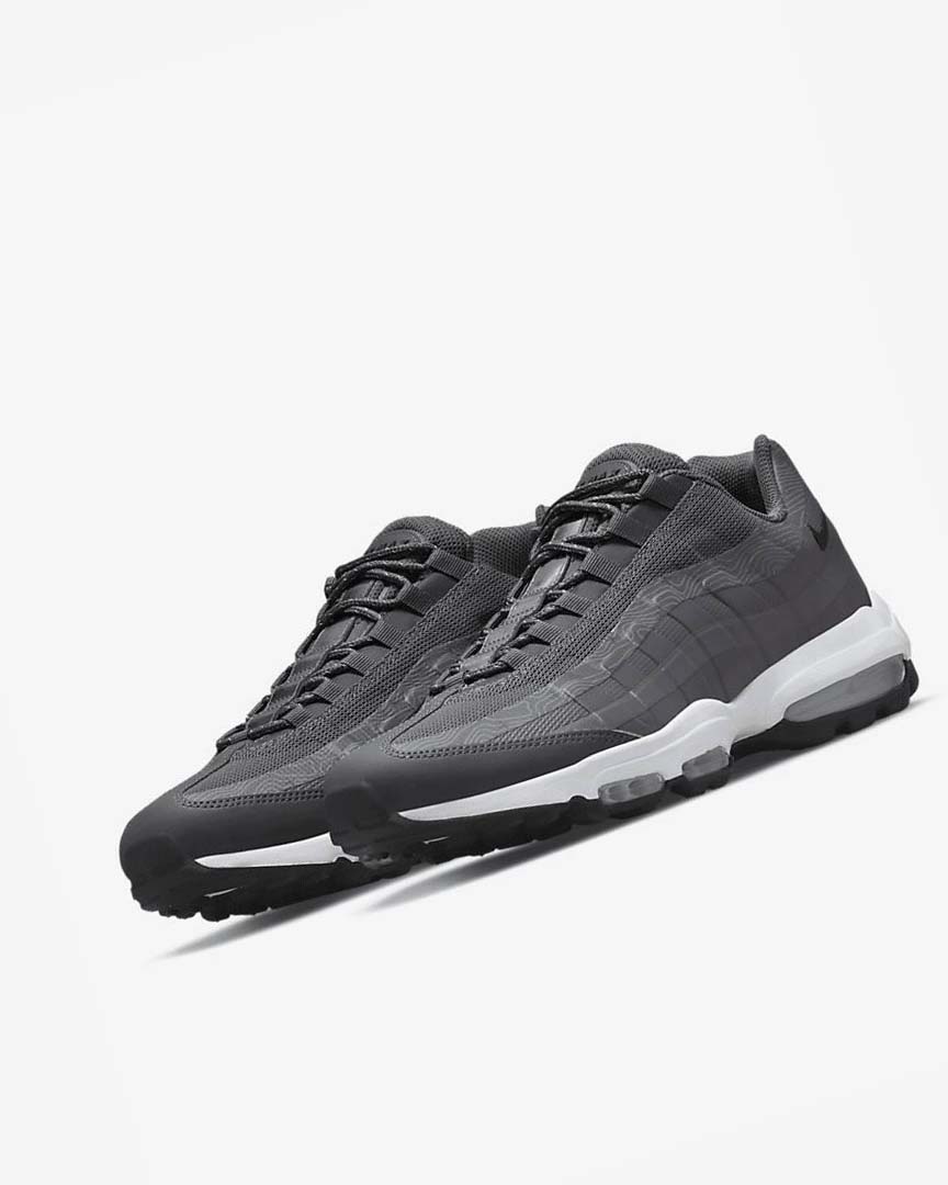 Zapatos Casuales Nike Air Max 95 UL Hombre Gris Gris Blancas Negras | CR4752