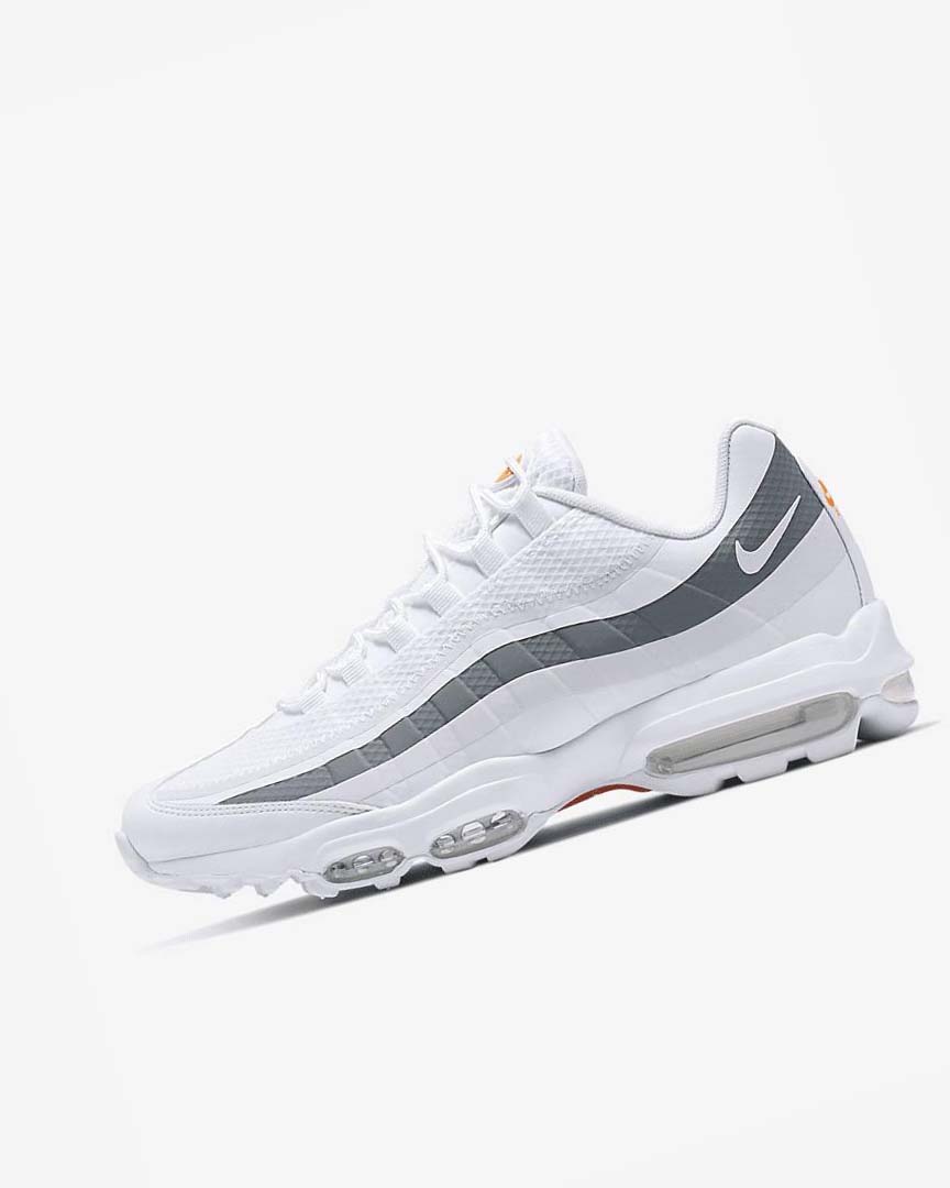 Zapatos Casuales Nike Air Max 95 Ultra Hombre Blancas Gris Naranjas Blancas | CR2410