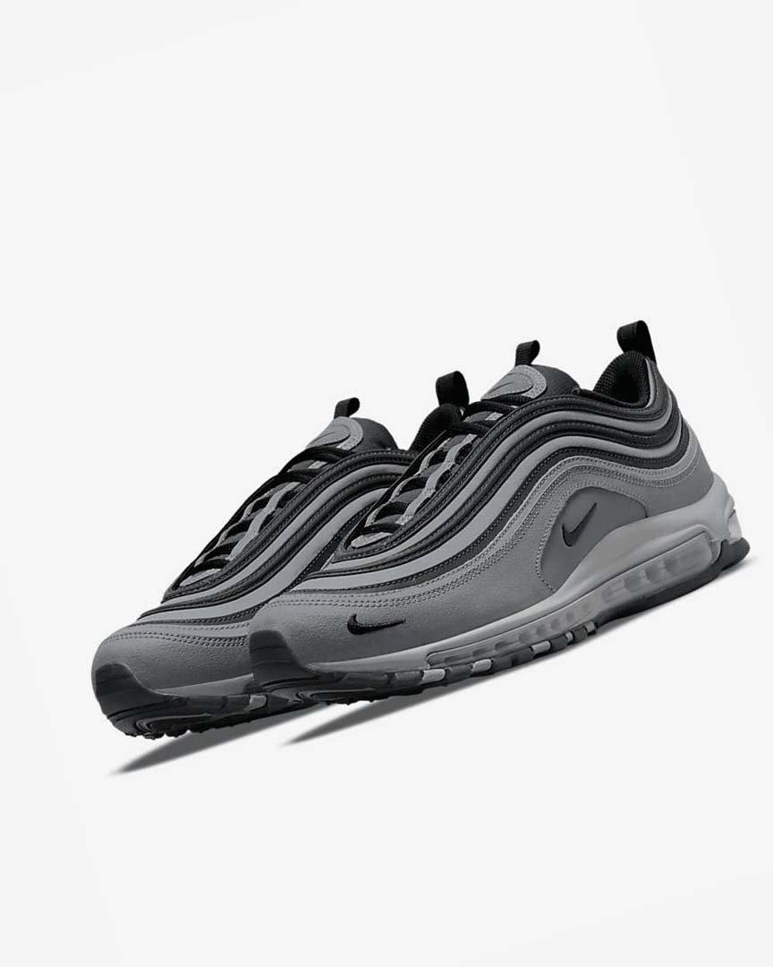 Zapatos Casuales Nike Air Max 97 Hombre Gris Gris Oscuro Gris Negras | CR2395