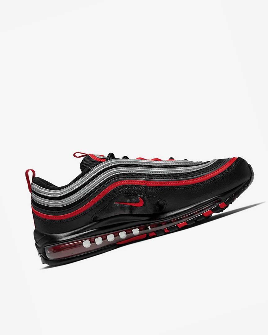 Zapatos Casuales Nike Air Max 97 Hombre Negras Metal Plateadas Rojas | CR3121