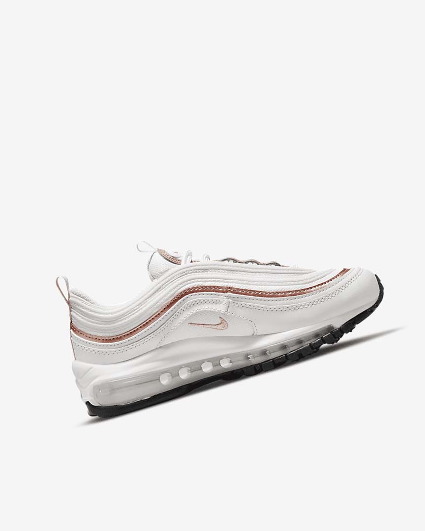 Zapatos Casuales Nike Air Max 97 Niña Blancas Blancas Metal Rojas Marrones | CR5103