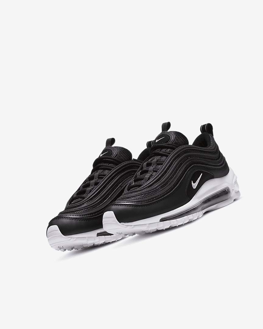 Zapatos Casuales Nike Air Max 97 Niña Negras Blancas | CR4762