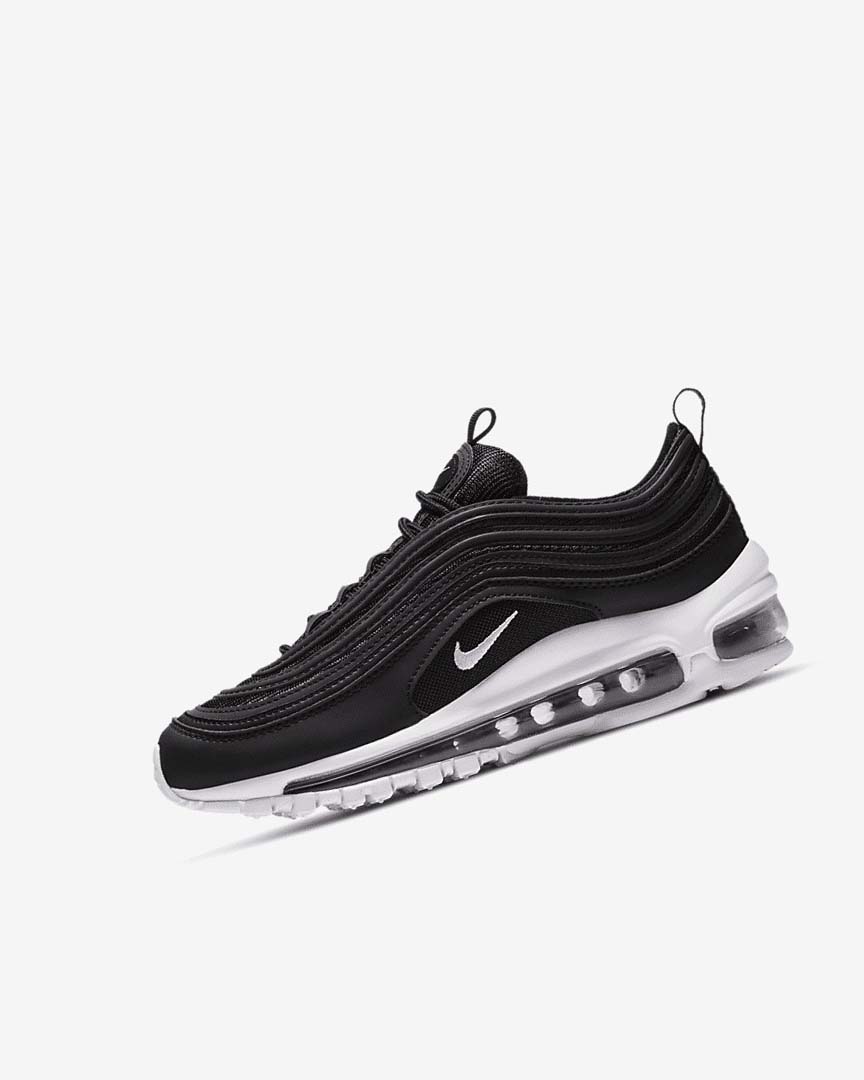 Zapatos Casuales Nike Air Max 97 Niña Negras Blancas | CR4762