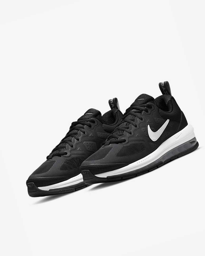 Zapatos Casuales Nike Air Max Genome Hombre Negras Gris Oscuro Blancas | CR5372