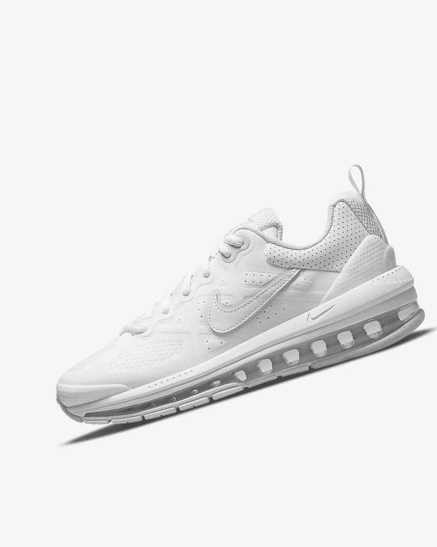 Zapatos Casuales Nike Air Max Genome Mujer Blancas Plateadas Blancas | CR1167