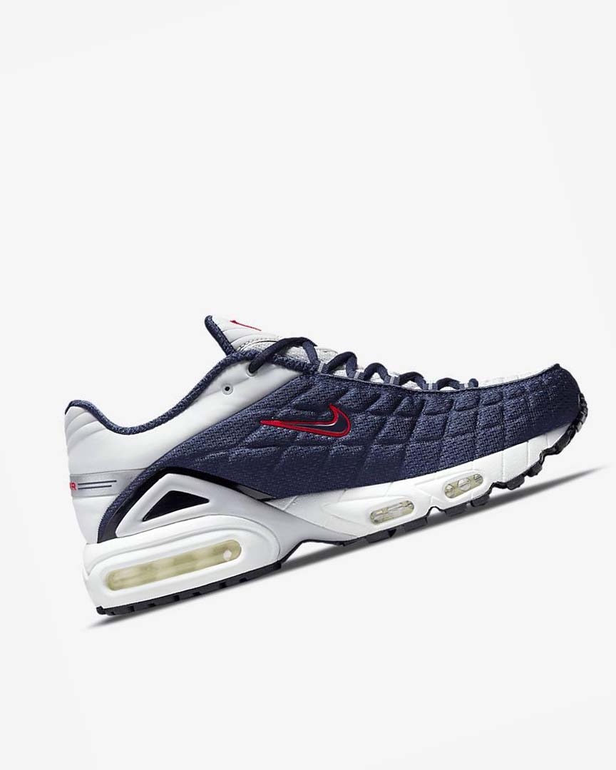 Zapatos Casuales Nike Air Max Tailwind V SP Hombre Azul Marino Plateadas Blancas Rojas | CR3074