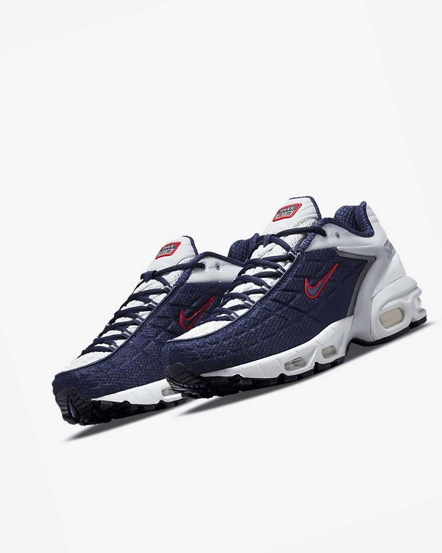 Zapatos Casuales Nike Air Max Tailwind V SP Hombre Azul Marino Plateadas Blancas Rojas | CR3074