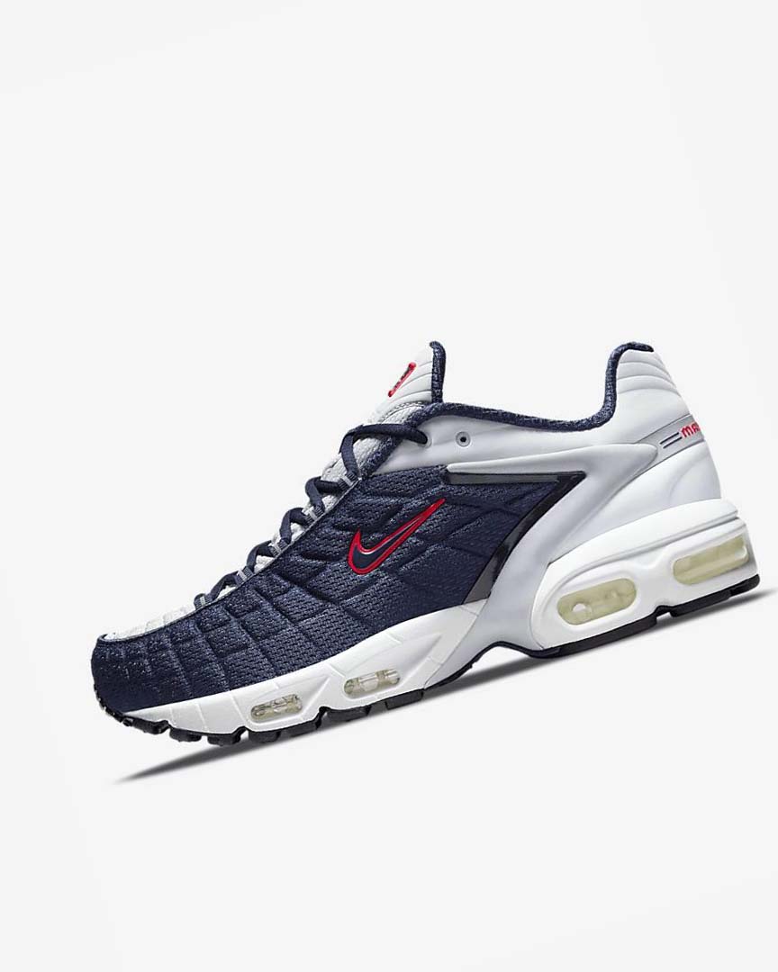 Zapatos Casuales Nike Air Max Tailwind V SP Hombre Azul Marino Plateadas Blancas Rojas | CR3074