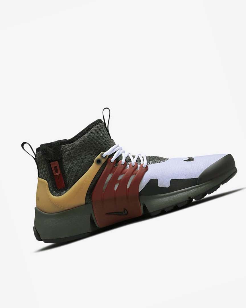 Zapatos Casuales Nike Air Presto Mid Utility Hombre Gris Oscuro Verde Negras | CR2252