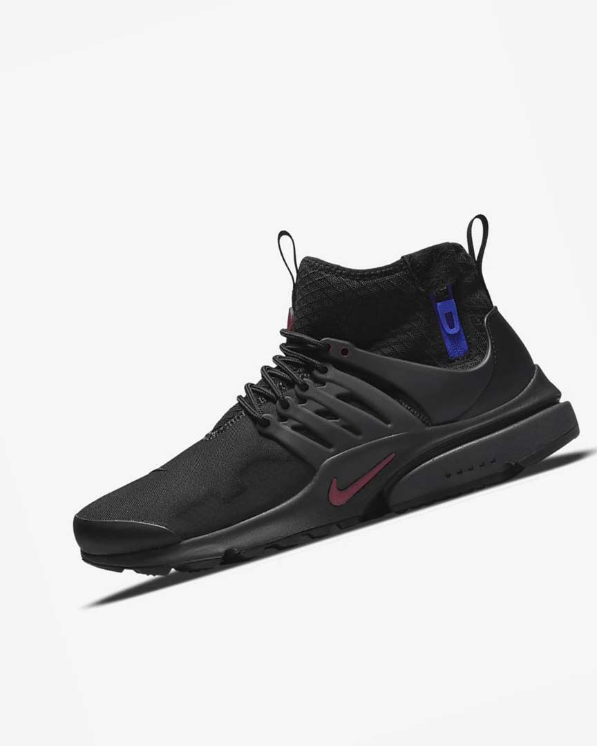 Zapatos Casuales Nike Air Presto Mid Utility Hombre Negras Gris Oscuro Azules Rojas | CR4864