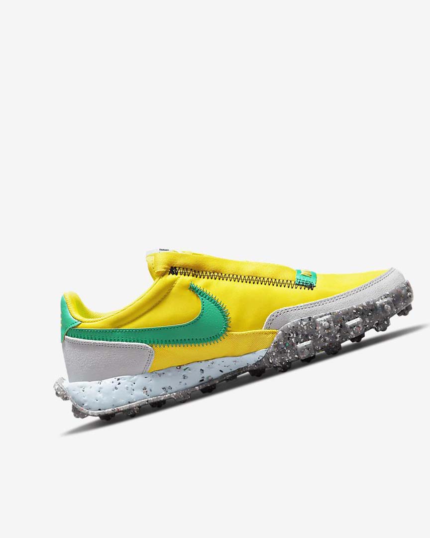 Zapatos Casuales Nike Waffle Racer Crater Mujer Amarillo Azules Verde | CR2913