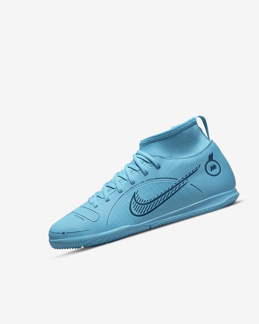 Zapatos De Fútbol Nike Jr. Mercurial Superfly 8 Club IC Niño Azules Naranjas | CR5526