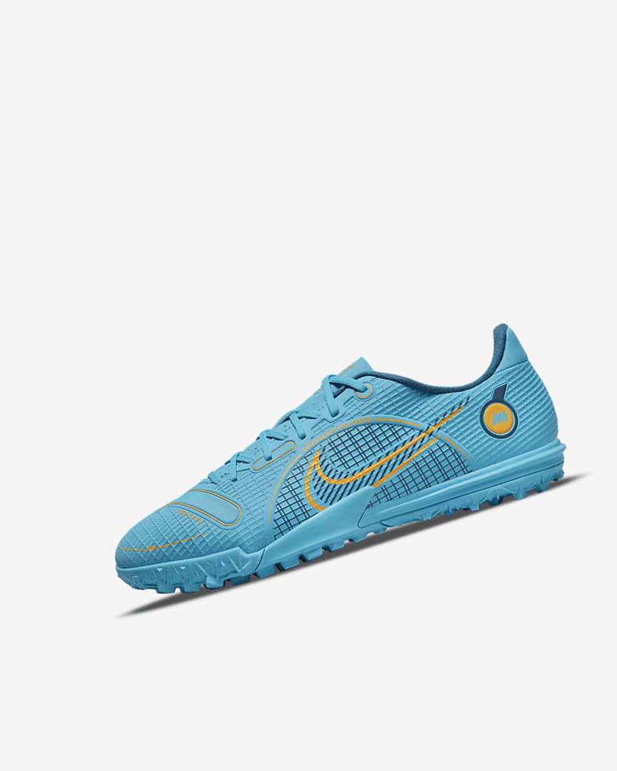 Zapatos De Fútbol Nike Jr. Mercurial Vapor 14 Academy TF Niña Azules Naranjas | CR5420