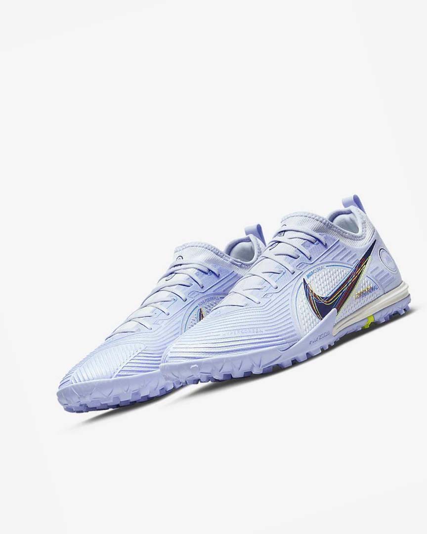 Zapatos De Fútbol Nike Mercurial Air Zoom Vapor 14 Pro TF Hombre Gris Azules Claro Azules Azules | CR2277