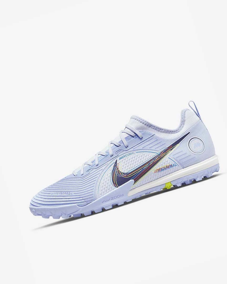 Zapatos De Fútbol Nike Mercurial Air Zoom Vapor 14 Pro TF Hombre Gris Azules Claro Azules Azules | CR2277