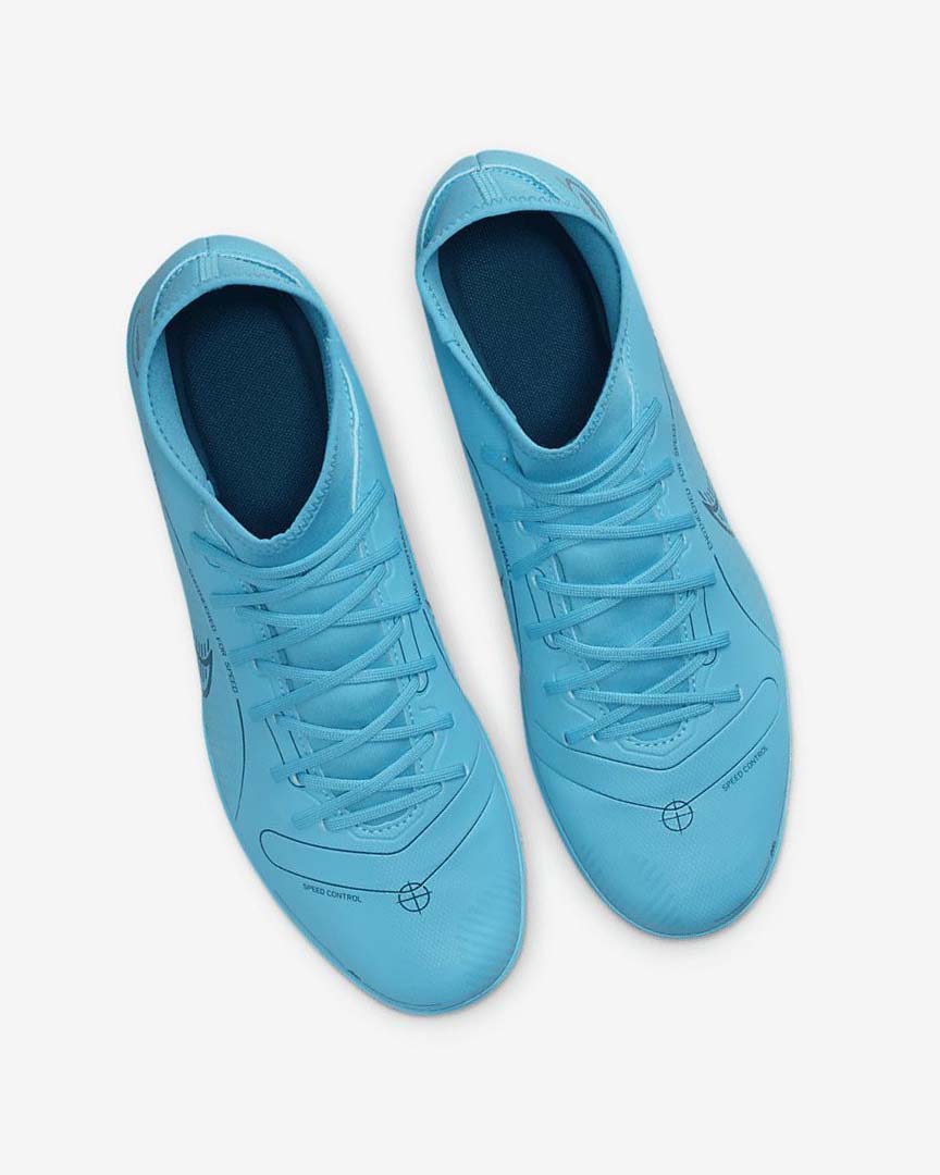 Zapatos De Fútbol Nike Mercurial Superfly 8 Club TF Mujer Azules Naranjas | CR2255