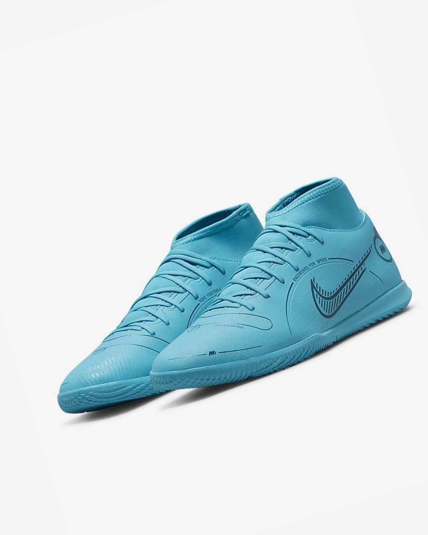 Zapatos De Fútbol Nike Mercurial Superfly 8 Club IC Hombre Azules Naranjas | CR3136