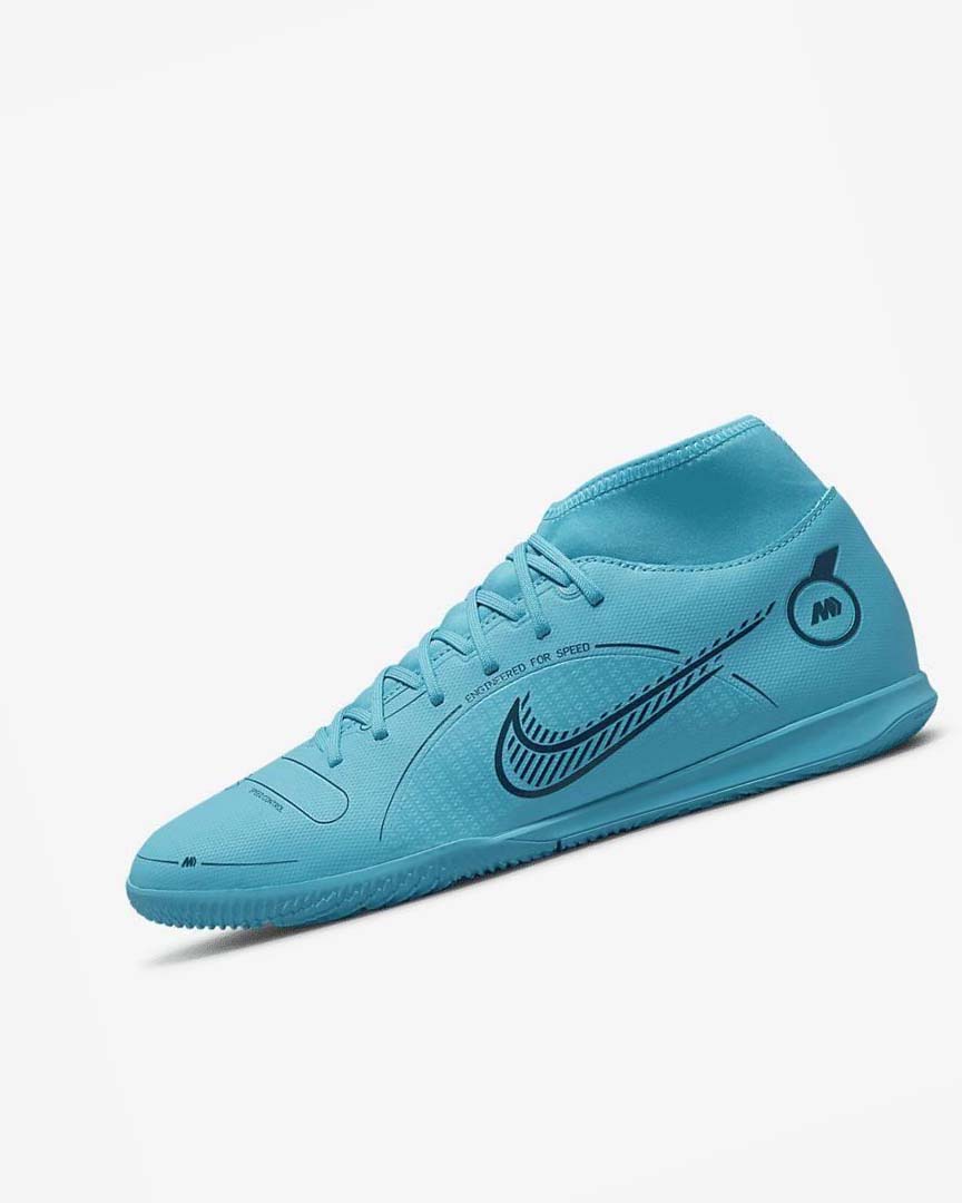 Zapatos De Fútbol Nike Mercurial Superfly 8 Club IC Hombre Azules Naranjas | CR3136