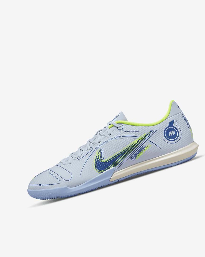 Zapatos De Fútbol Nike Mercurial Vapor 14 Academy IC Mujer Gris Azules Claro Azules Azules | CR2405