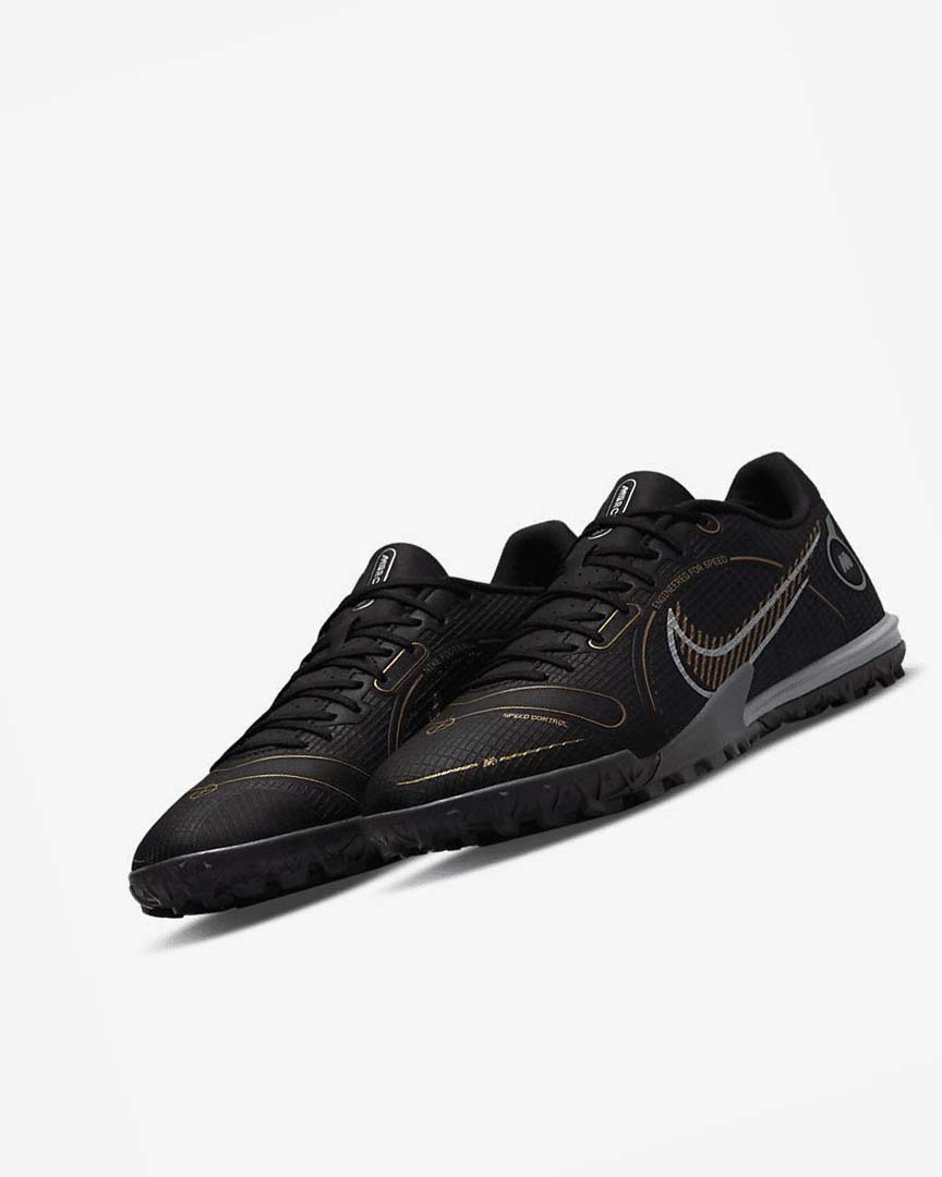 Zapatos De Fútbol Nike Mercurial Vapor 14 Academy TF Hombre Negras Metal Plateadas Gris Metal Doradas | CR5375