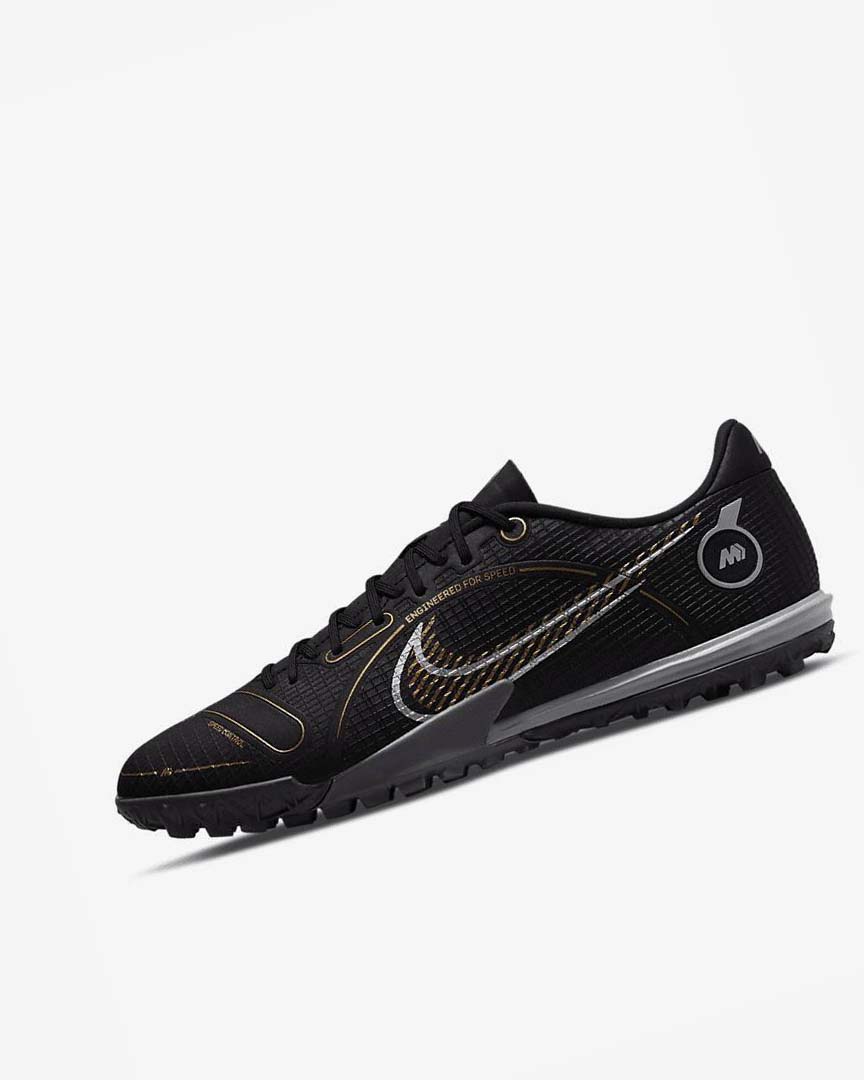 Zapatos De Fútbol Nike Mercurial Vapor 14 Academy TF Hombre Negras Metal Plateadas Gris Metal Doradas | CR5375