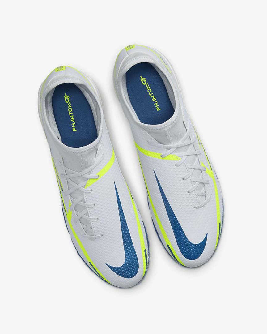 Zapatos De Fútbol Nike Phantom GT2 Academy Dynamic Fit TF Mujer Gris Azules Claro Azules Oscuro | CR2229