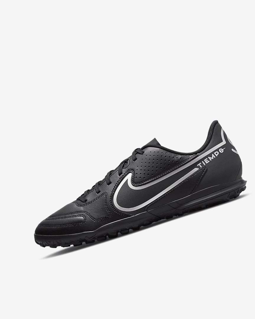 Zapatos De Fútbol Nike Tiempo Legend 9 Club TF Mujer Negras Gris Oscuro Negras | CR2455