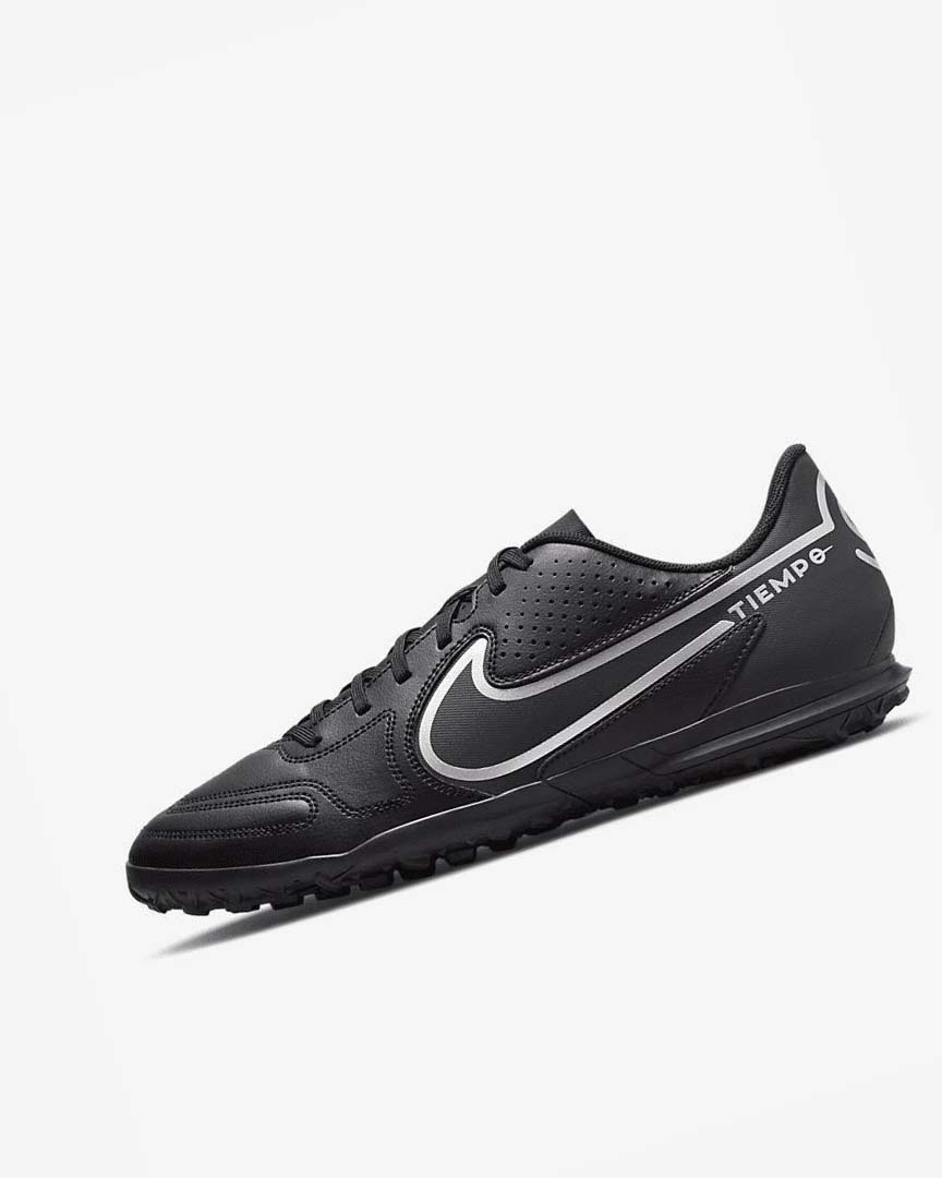 Zapatos De Fútbol Nike Tiempo Legend 9 Club TF Hombre Negras Gris Oscuro | CR4692