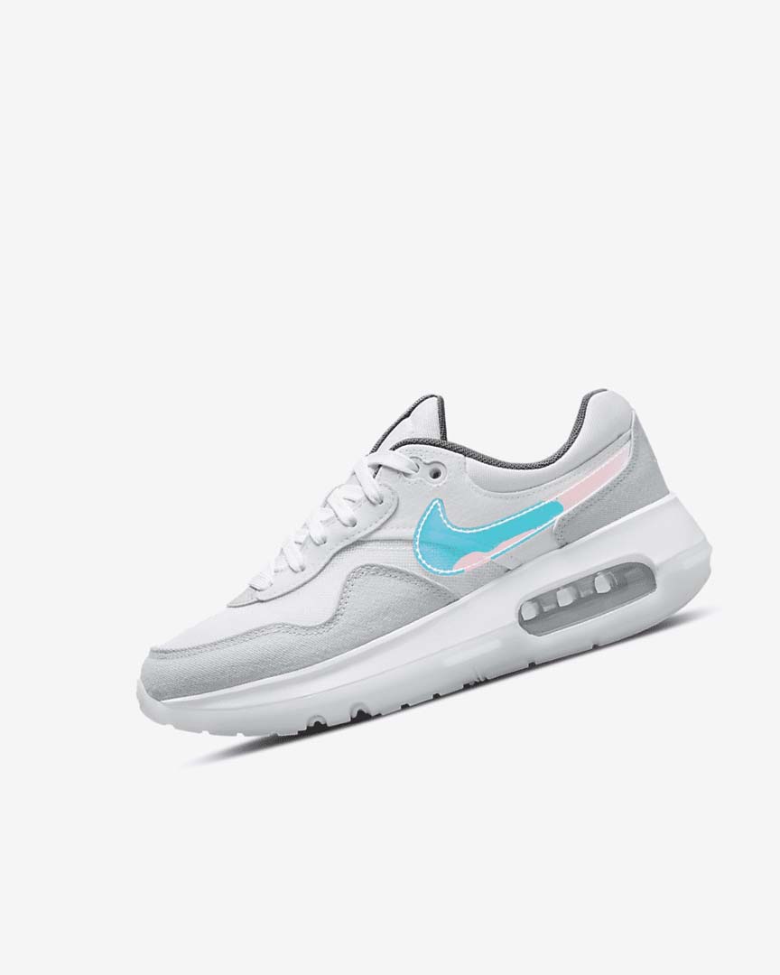 Zapatos Nike Air Max Motif Niña Blancas Blancas Azules Gris | CR1135