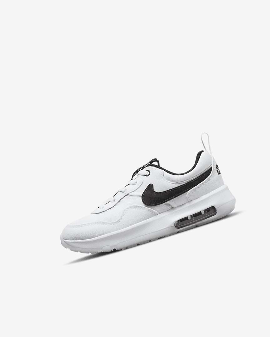 Zapatos Nike Air Max Motif Niña Blancas Blancas Negras | CR3191