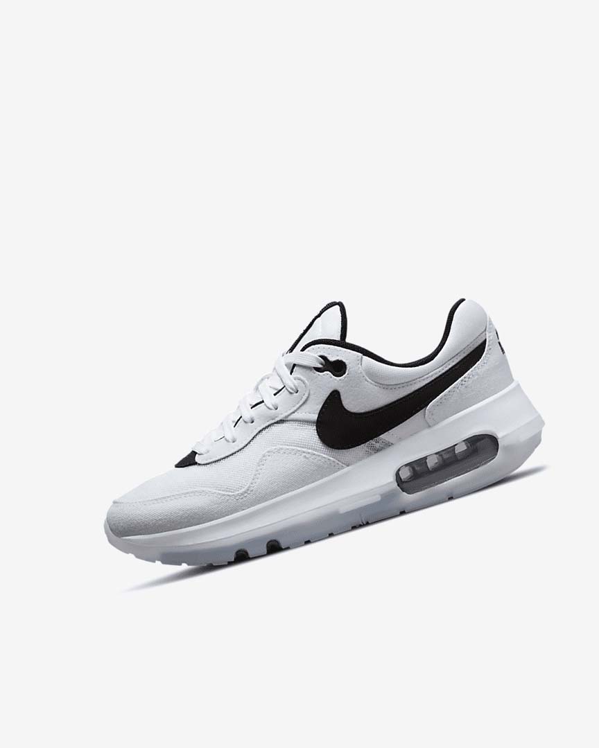 Zapatos Nike Air Max Motif Niña Blancas Blancas Negras | CR3221