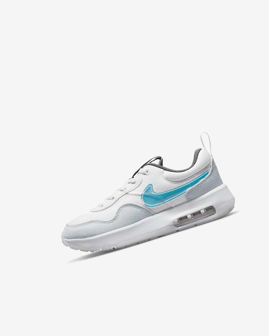 Zapatos Nike Air Max Motif Niño Blancas Blancas Azules Gris | CR2292