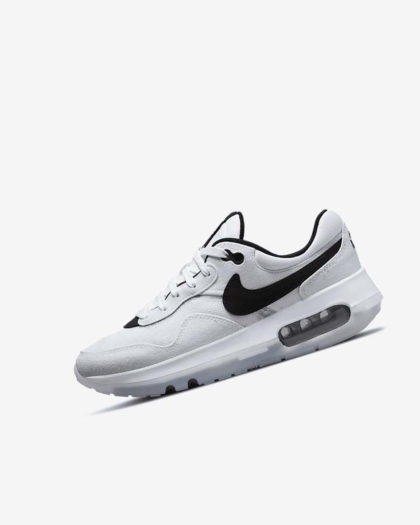 Zapatos Nike Air Max Motif Niño Blancas Blancas Negras | CR4537