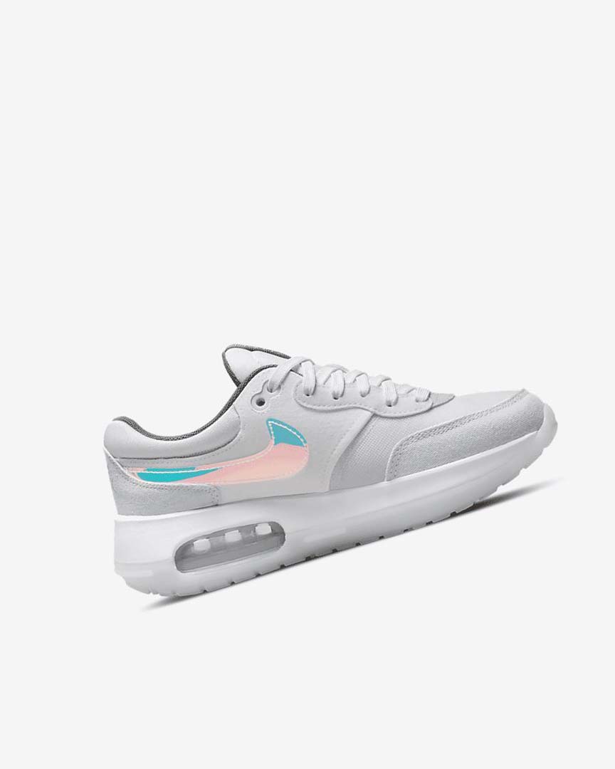 Zapatos Nike Air Max Motif Niño Blancas Blancas Azules Gris | CR5067