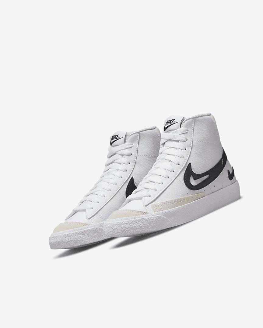 Zapatos Nike Blazer Niña Blancas Blancas Negras | CR2544