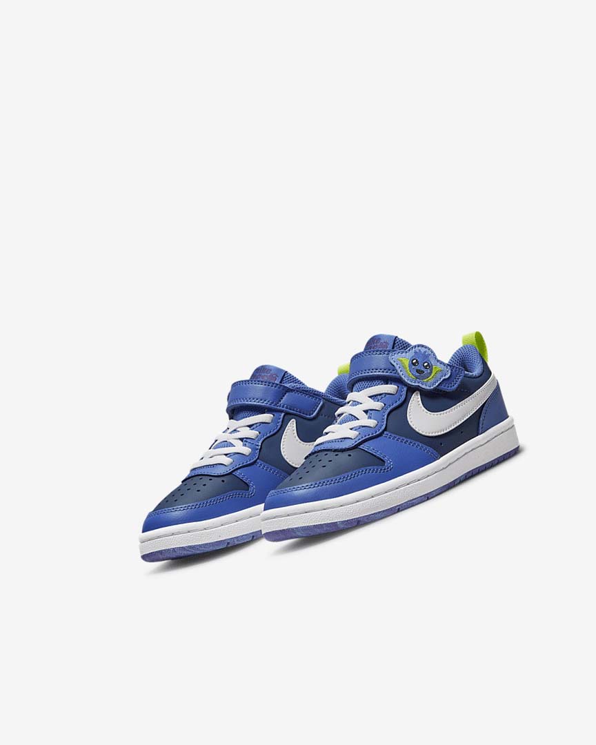 Zapatos Nike Court Borough Low 2 Lil Fruits Niña Azul Marino Azules Azules Blancas | CR4625