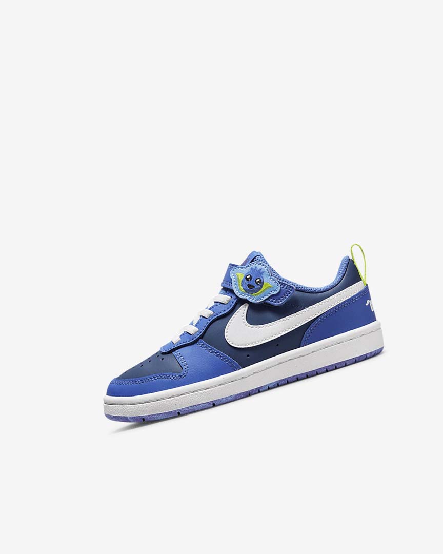 Zapatos Nike Court Borough Low 2 Lil Fruits Niña Azul Marino Azules Azules Blancas | CR4625