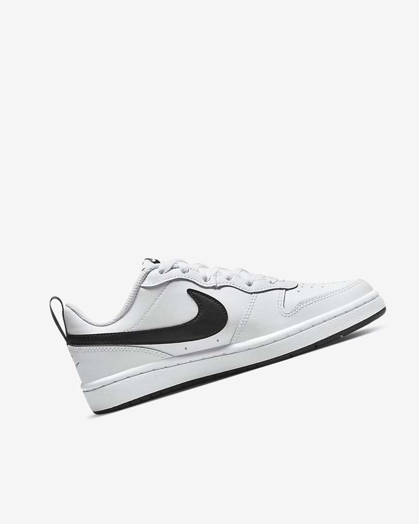 Zapatos Nike Court Borough Low 2 Niño Blancas Negras | CR2439