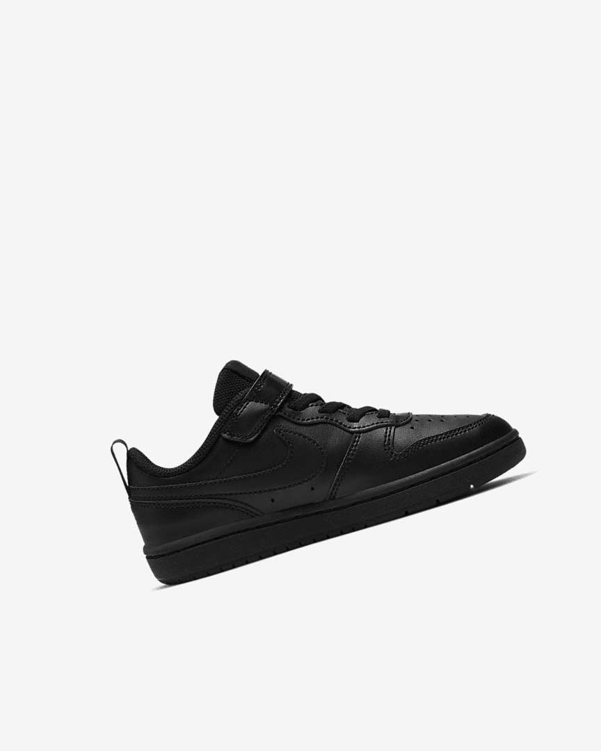 Zapatos Nike Court Borough Low 2 Niño Negras Negras Negras | CR2476