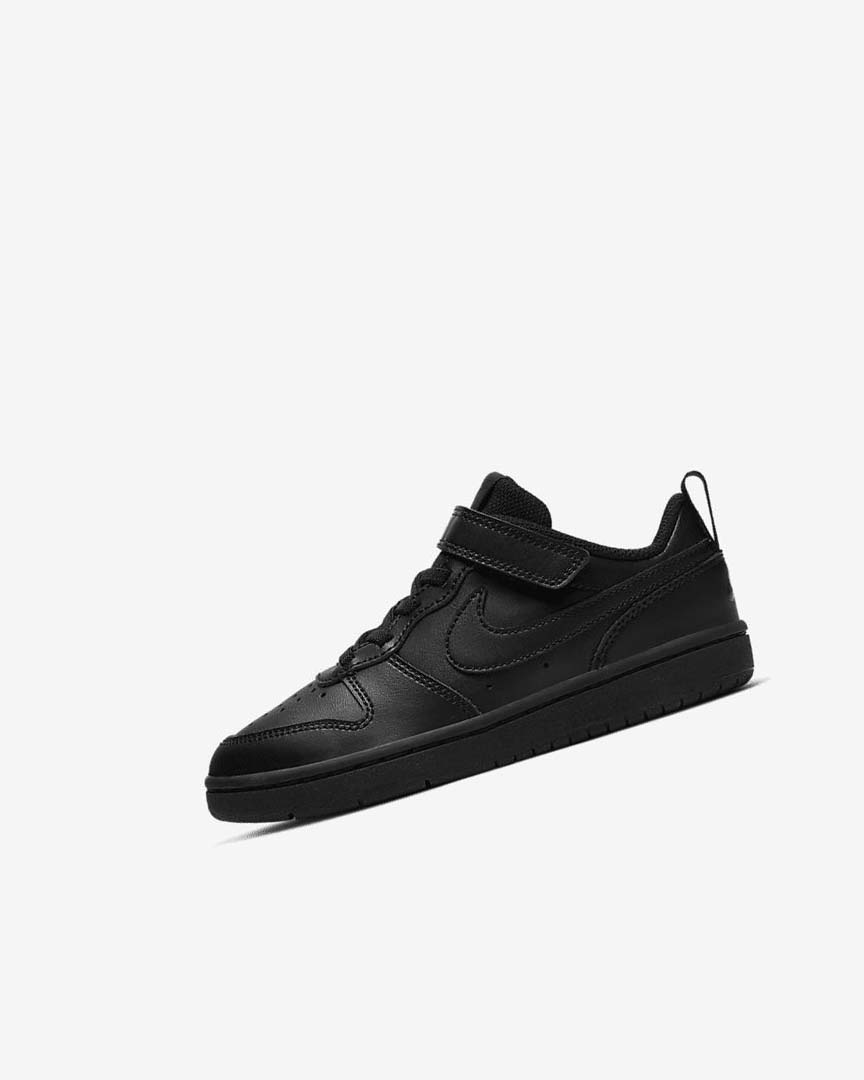 Zapatos Nike Court Borough Low 2 Niño Negras Negras Negras | CR2476