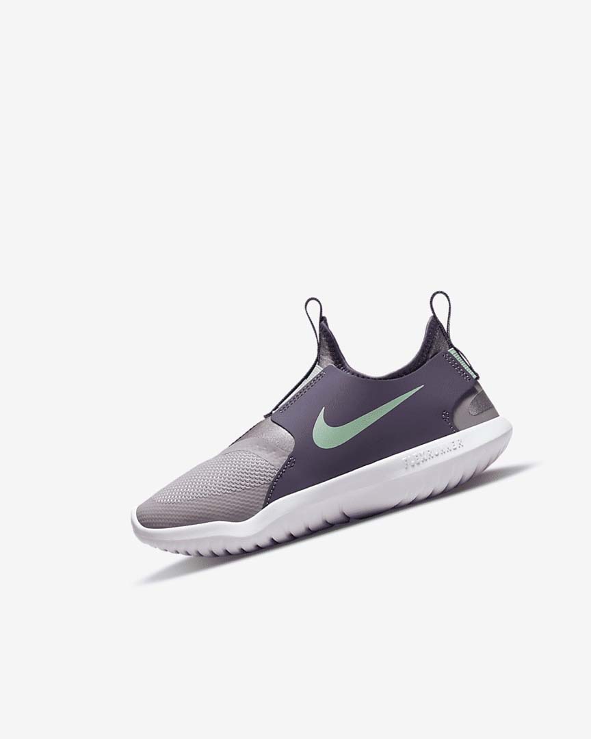 Zapatos Nike Flex Runner Niña Gris Moradas Verde Menta | CR2412