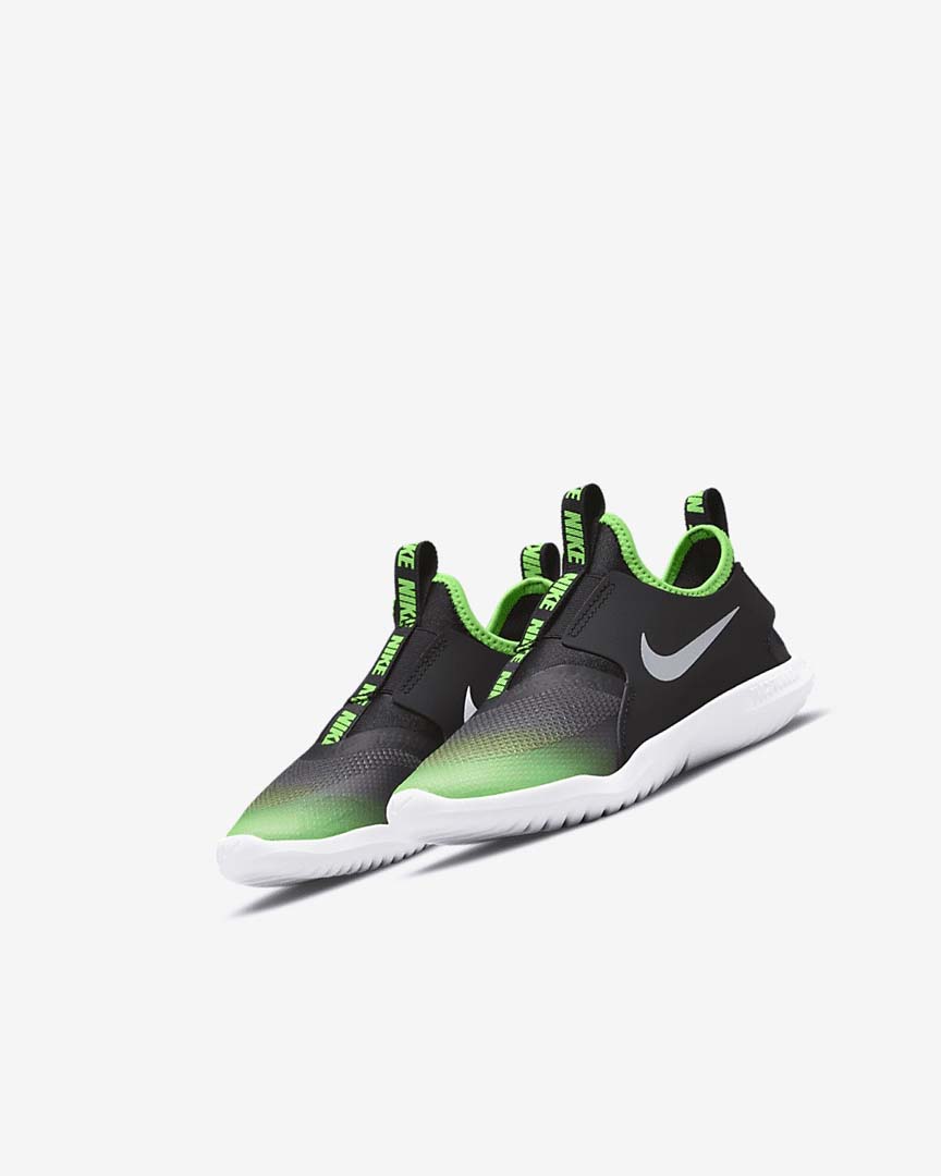 Zapatos Nike Flex Runner Niña Negras Verde | CR2677