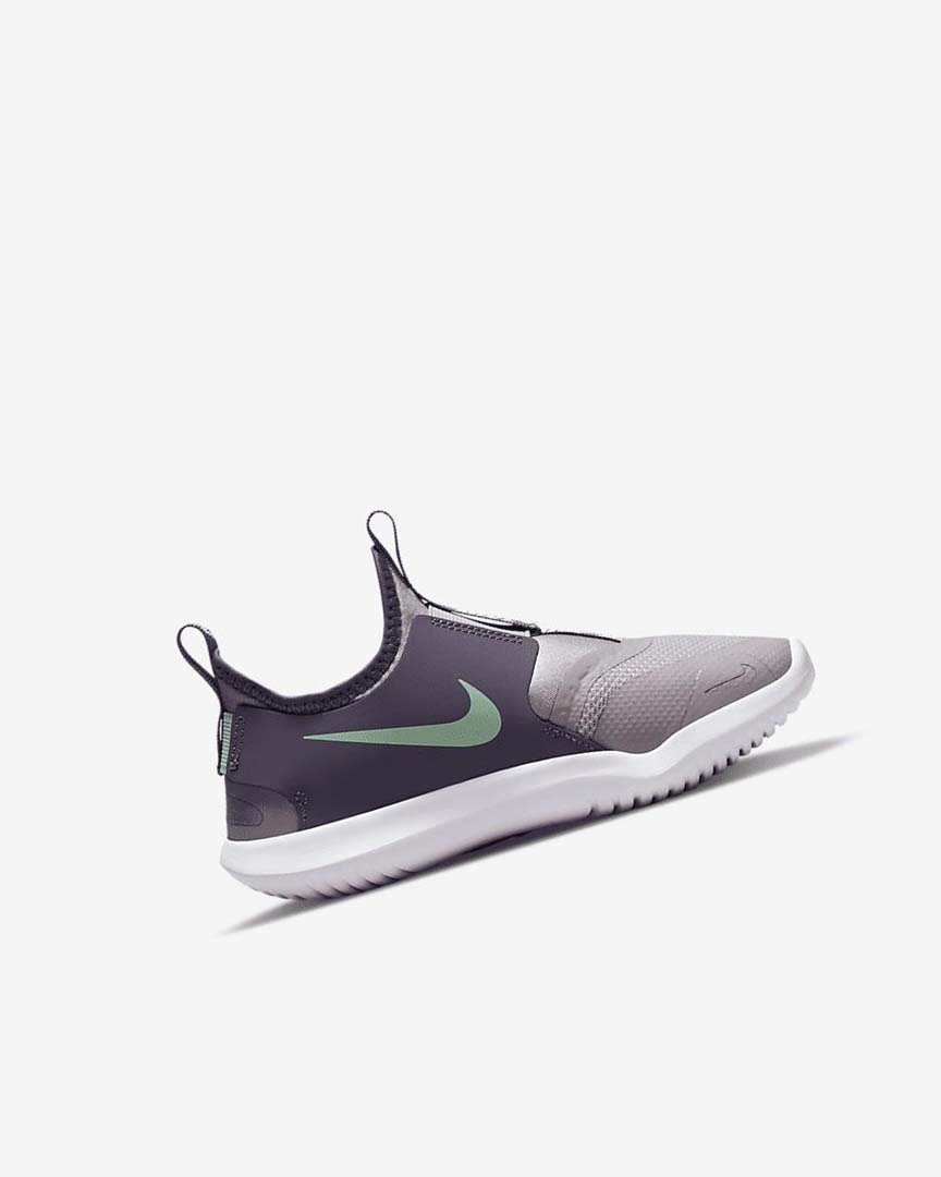 Zapatos Nike Flex Runner Niño Gris Moradas Verde Menta | CR5128