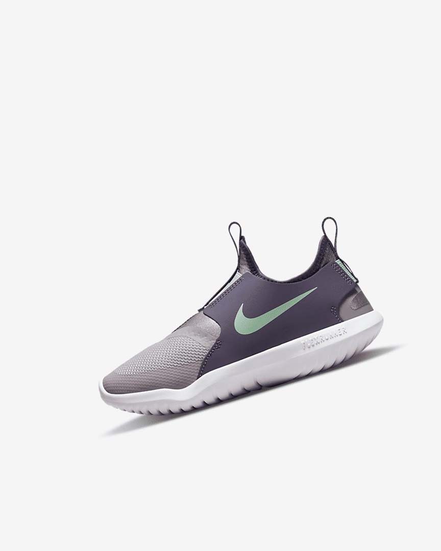 Zapatos Nike Flex Runner Niño Gris Moradas Verde Menta | CR5128