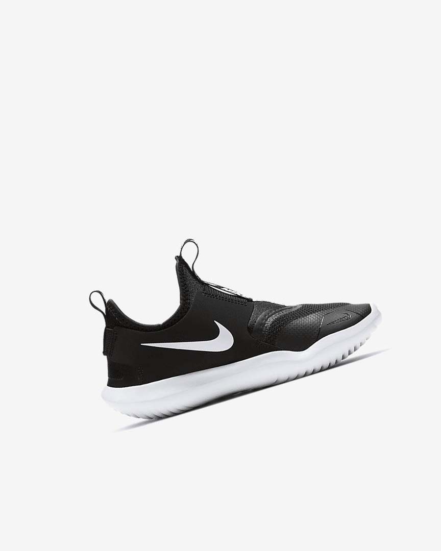 Zapatos Nike Flex Runner Niño Negras Blancas | CR4905