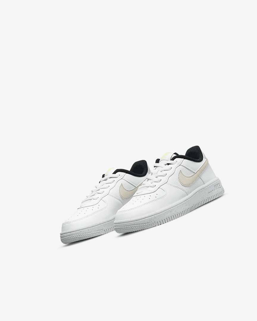 Zapatos Nike Force 1 Next Nature Niña Blancas Negras Beige Claro | CR2433