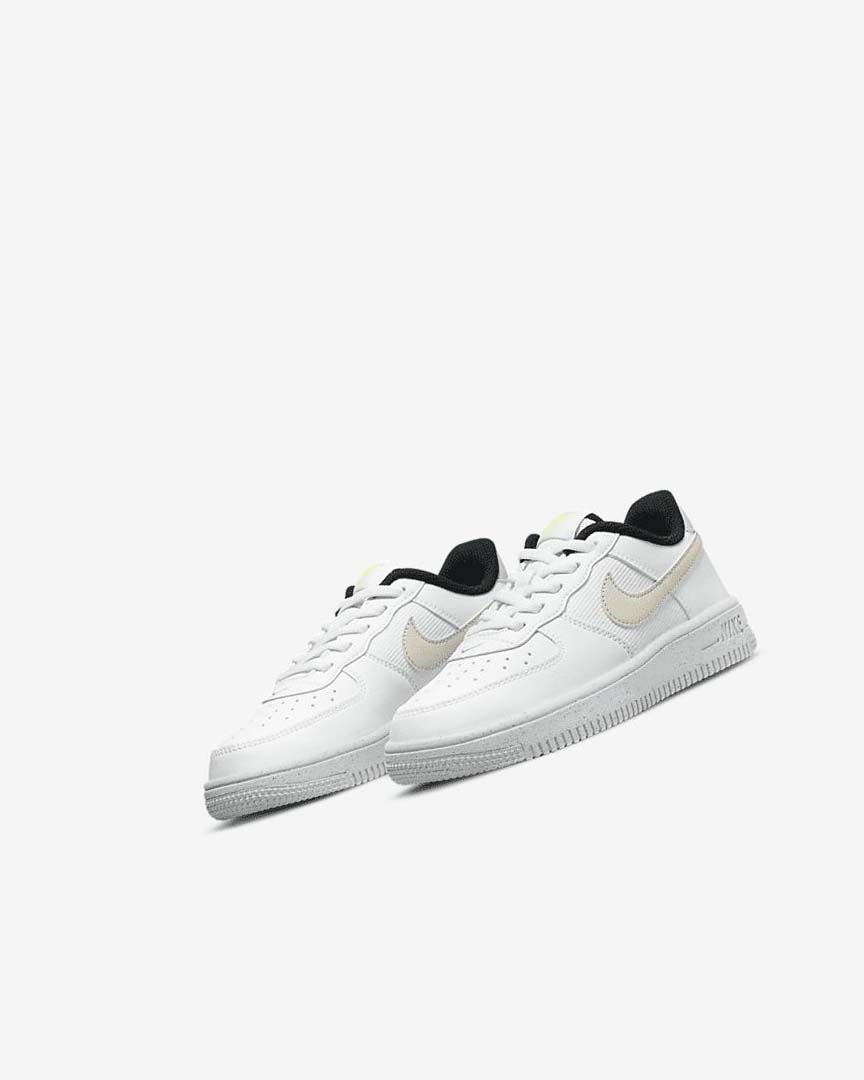 Zapatos Nike Force 1 Next Nature Niño Blancas Negras Beige Claro | CR5193