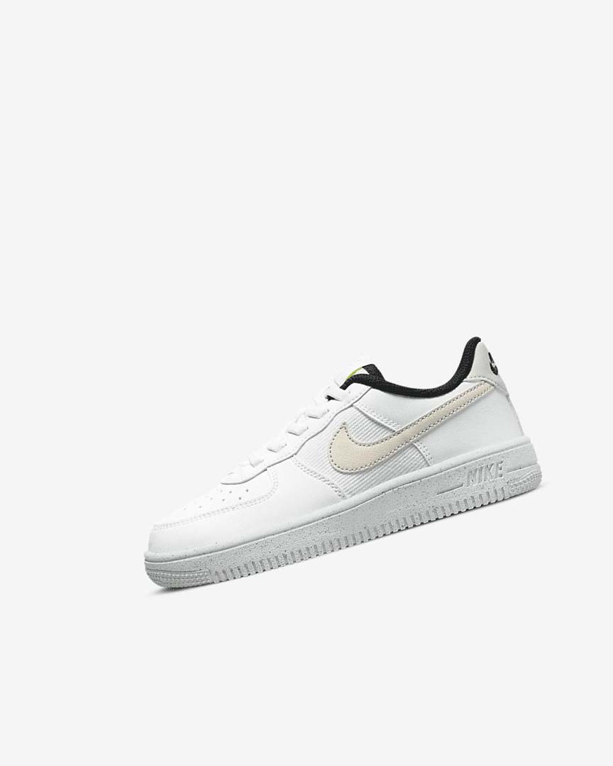 Zapatos Nike Force 1 Next Nature Niño Blancas Negras Beige Claro | CR5193