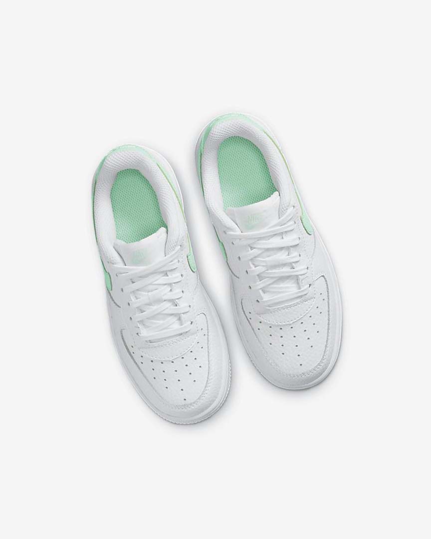 Zapatos Nike Force 1 Niña Blancas Verde Menta | CR4815