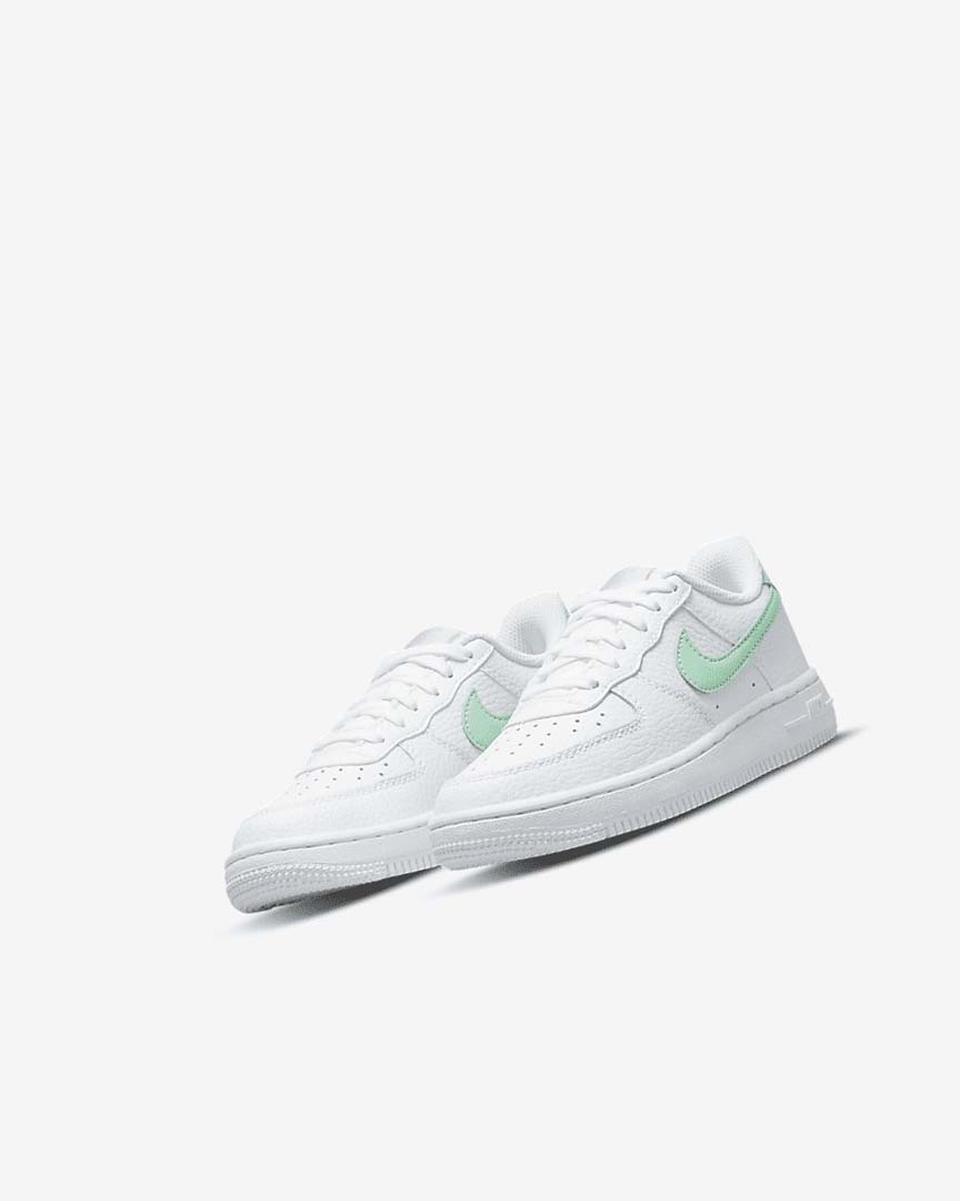 Zapatos Nike Force 1 Niña Blancas Verde Menta | CR4815